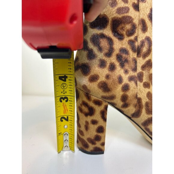 Marc Fisher LTD Ulanily Women’s 7.5 Leopard Print Ankle Booties Pointed Toe - Picture 6 of 11